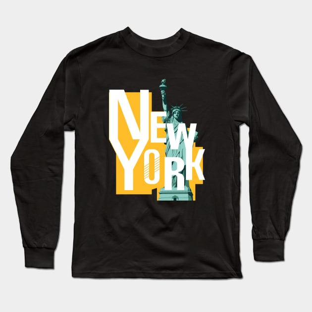 New York. Long Sleeve T-Shirt by art object